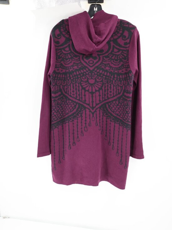 Prana Sweaters - PrAna Sweater Womens Medium misha duster Zip Up Hooded Organic Cotton Ribbed